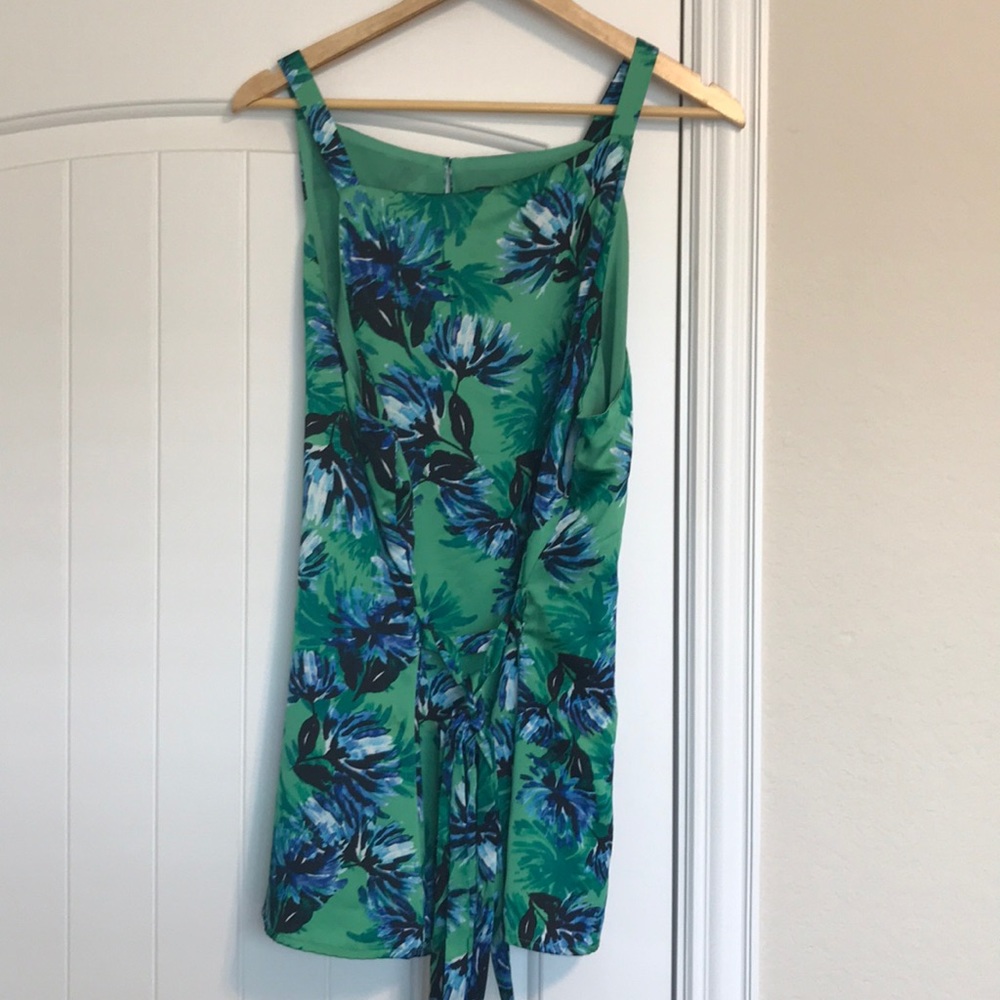 Banana Republic Green Floral Tunic
